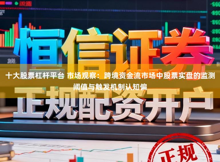 十大股票杠杆平台 市场观察：跨境资金流市场中股票实盘的监测阈值与触发机制认知偏