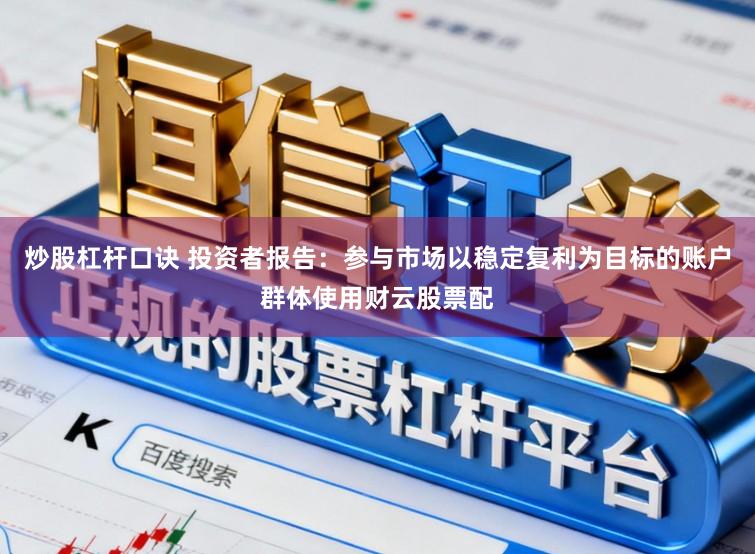炒股杠杆口诀 投资者报告：参与市场以稳定复利为目标的账户群体使用财云股票配